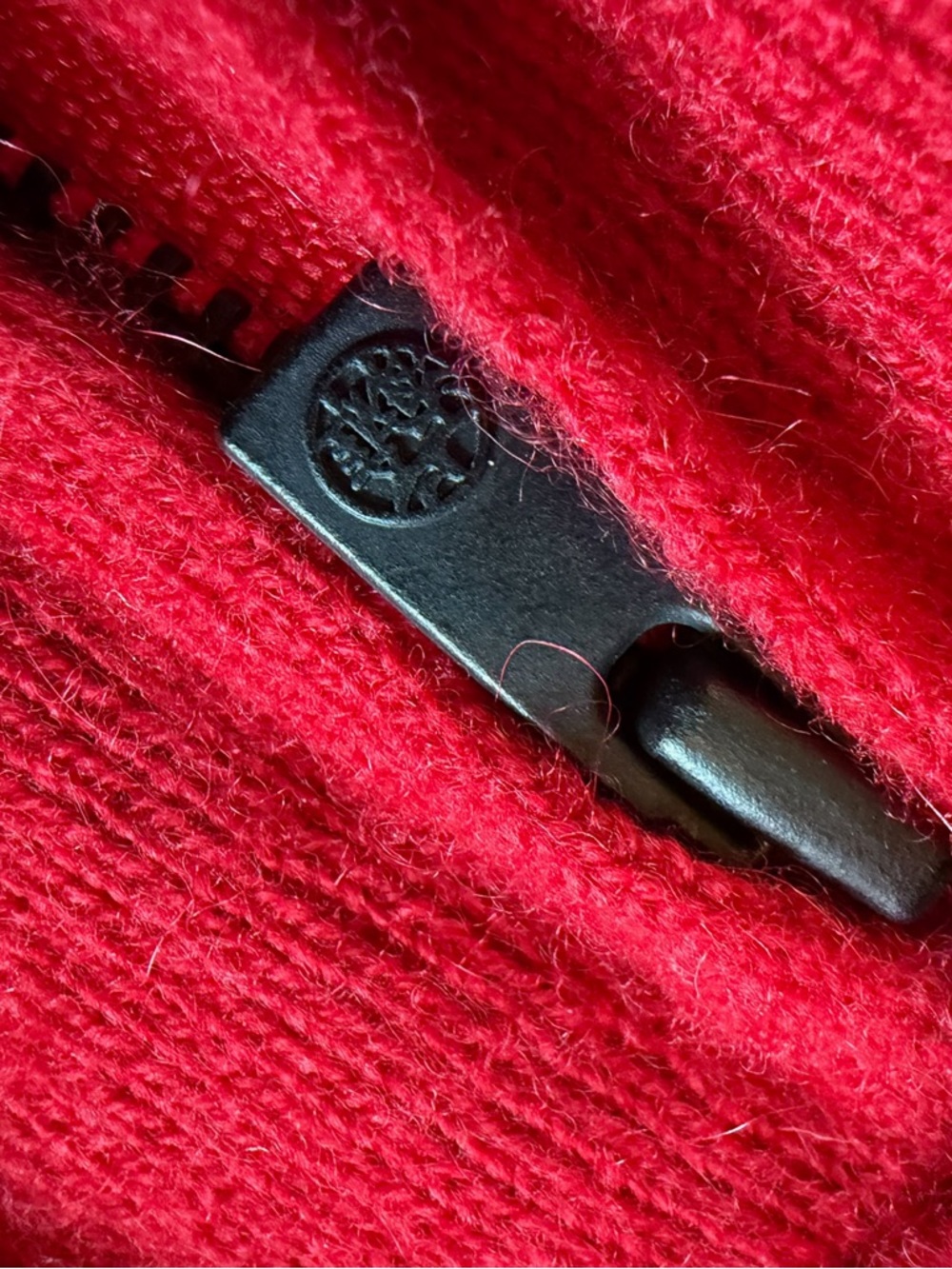 Shanghai Tang Red Wool Blend Belted Kimono Sweater - Picture 5 of 9